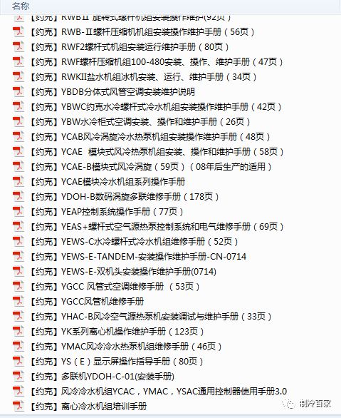 「1300套」开利、大金、特灵几十个品牌中央空调技术手册+维修培训